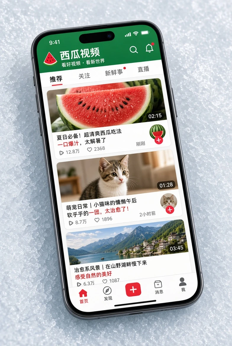 西瓜视频APP配图